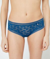 Hipster en dentelle florale - ENVIEUSE  - Bleu - Femme - Etam