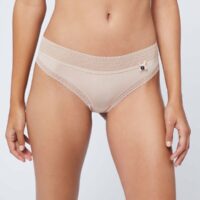 Hipster en microfibre bords dentelle - EASY  - Beige - Femme - Etam