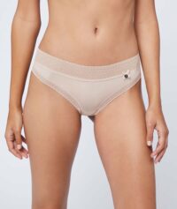 Hipster en microfibre bords dentelle - EASY  - Beige - Femme - Etam