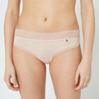 Hipster en microfibre bords dentelle - EASY - Rose - Femme - Etam