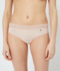 Hipster en microfibre bords dentelle - EASY - Rose - Femme - Etam