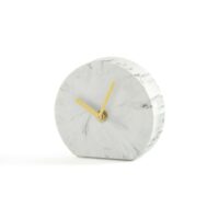 Horloge à poser en polyrésine BAKALA Marbre Blanc LA REDOUTE INTERIEURS