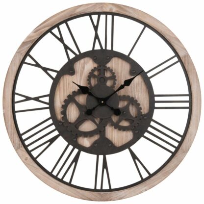 Horloge à rouages coloris naturel et noir D79 Maisons du Monde