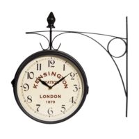 Horloge de gare en métal noir 42x24 Maisons du Monde