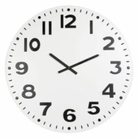 Horloge en métal blanc et noir D78 Maisons du Monde