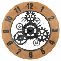 Horloge en métal noir D60 Maisons du Monde