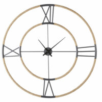 Horloge en métal noir effet vieilli et corde D103 Maisons du Monde