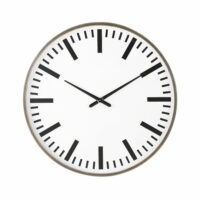 Horloge en verre et métal vieilli D90 Maisons du Monde