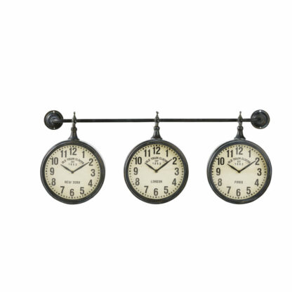 Horloges indus en métal effet vieilli (x3) 83x35 Maisons du Monde