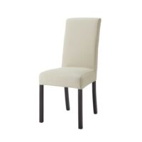 Housse de chaise en coton beige mastic 47x57 Margaux Maisons du Monde