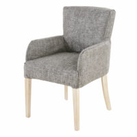 Housse de fauteuil gris carbone Maisons du Monde