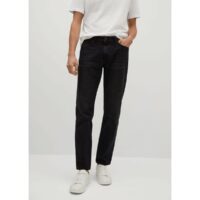 Jean Bob regular-fit noir Black Denim mango man