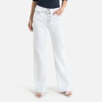 Jean bootcut braguette boutonnée apparente Blanc LA REDOUTE COLLECTIONS