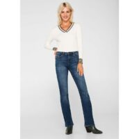 Jean bootcut en coton bio L32 Brut Délavé Esprit