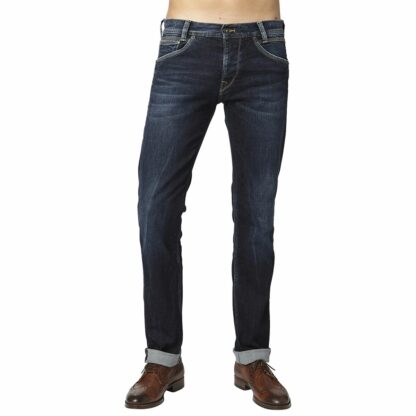 Jean coupe droite ajustée Spike Bleu Foncé - Bleu Moyen Pepe Jeans