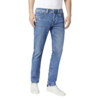 Jean droit stretch Cash Wiser Wash Bleu Moyen Pepe Jeans