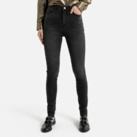 Jean skinny taille haute Noir Brossé LA REDOUTE COLLECTIONS