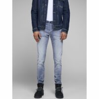 Jean stretch 5 poches slim GLENN ICON JJ 257 Gris Clair jack & jones