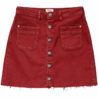 Jupe courte boutonnée Rouge Pepe Jeans