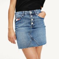 Jupe en jean boutonnée Stone Clair Tommy Jeans