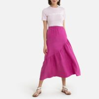 Jupe longue Rose Fuchsia LA REDOUTE COLLECTIONS