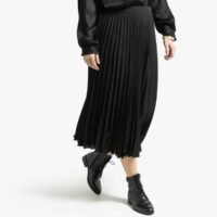 Jupe plissée longue Noir LA REDOUTE COLLECTIONS PLUS