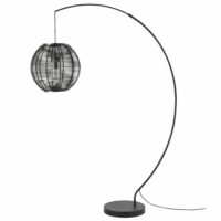 Lampadaire d'extérieur en métal noir H181 Maisons du Monde