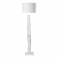 Lampadaire en bois flotté blanc H165 Maisons du Monde