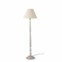 Lampadaire en manguier et abat-jour blanc cassé H162 Maisons du Monde