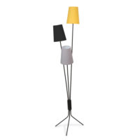 Lampadaire en métal 3 abat-jours tricolores H155 Maisons du Monde