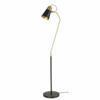 Lampadaire en métal et marbre noirs H152 Maisons du Monde