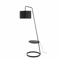 Lampadaire étagère en métal noir H152 Maisons du Monde