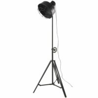 Lampadaire trépied projecteur en métal noir mat H168 Maisons du Monde