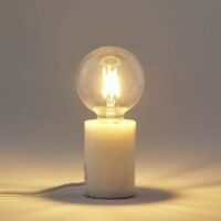 Lampe à poser en marbre Naya Noir - Blanc LA REDOUTE INTERIEURS