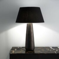 Lampe à poser métal gravé Lotka Bronze Vieilli AM.PM