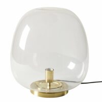 Lampe boule en verre et métal doré Maisons du Monde