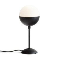 Lampe de chevet métal et opaline Chupa Noir Mat LA REDOUTE INTERIEURS