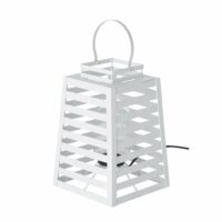 Lampe d'extérieur en métal blanc Maisons du Monde