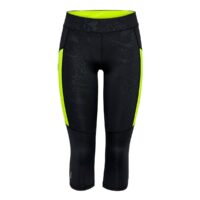 Legging de sport longueur 3/4 Noir/Jaune Fluo Only Play