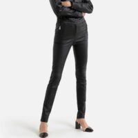 Legging en cuir de mouton CELESTE Noir OAKWOOD