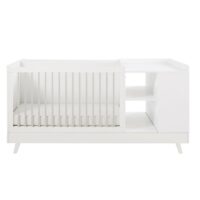 Lit bébé combiné blanc et gris L190 Celeste Maisons du Monde