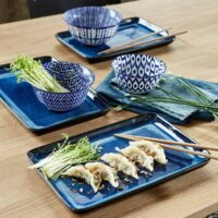 Lot 4 assiettes à sushis Neta Bleu LA REDOUTE INTERIEURS