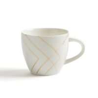 Lot 4 tasses Solaine Blanc - Doré LA REDOUTE INTERIEURS