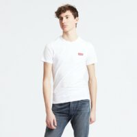 Lot de 2 t-shirts slim col rond Blanc/Gris Levi's