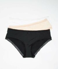 Lot de 3 shortys bords ajourés - JUDE - Noir - Femme - Etam