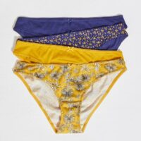 Lot de 4 culottes - JEANNE  - Jaune - Femme - Etam