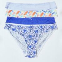 Lot de 4 slips - SARAH - Bleu - Femme - Etam