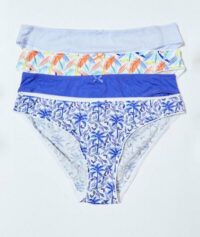 Lot de 4 slips - SARAH - Bleu - Femme - Etam