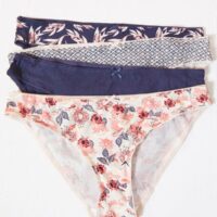 Lot de 4 slips imprimés - ALICE  - Bleu - Femme - Etam