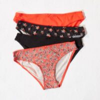 Lot de 4 slips imprimés - EMMA  - Rouge - Femme - Etam